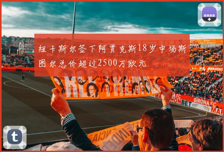 纽卡斯尔签下阿贾克斯18岁中场斯图尔总价超过2500万欧元