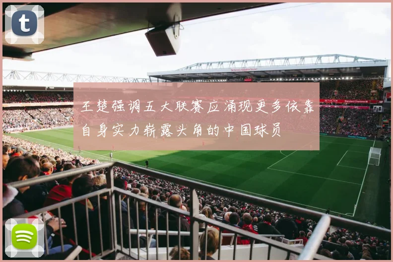 王楚强调五大联赛应涌现更多依靠自身实力崭露头角的中国球员